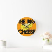 DIE GROSSE KÄSE! RUNDE WANDUHR (Zuhause)
