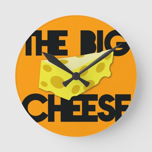 DIE GROSSE KÄSE! RUNDE WANDUHR (Vorderseite)