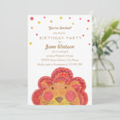 Die große Katzen-Kindergeburtstag-Party Einladung (Stehend Vorderseite)