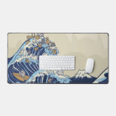 Die große Katzen-Wave-Matte Schreibtischunterlage (Tastatur & Maus)