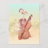 Die große Künstlerin im Frühling Ankündigungspostkarte (Vorderseite)