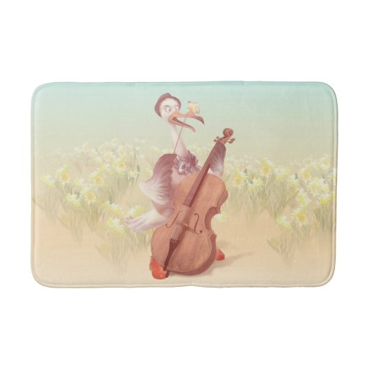 Die große Künstlerin im Frühling Badematte (Vorderseite)