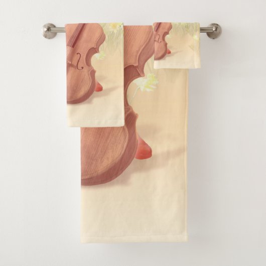 Die große Künstlerin im Frühling Badhandtuch Set (Insitu)