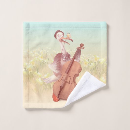 Die große Künstlerin im Frühling Badhandtuch Set (Waschlappen)