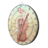 Die große Künstlerin im Frühling Dartscheibe (Vorderseite rechts)