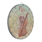 Die große Künstlerin im Frühling Dartscheibe (Vorderseite Links)