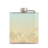 Die große Künstlerin im Frühling Flachmann (Rückseite)