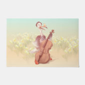 Die große Künstlerin im Frühling Fußmatte (Vorderseite)