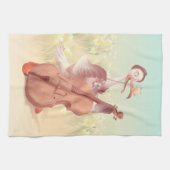 Die große Künstlerin im Frühling Geschirrtuch (Horizontal)