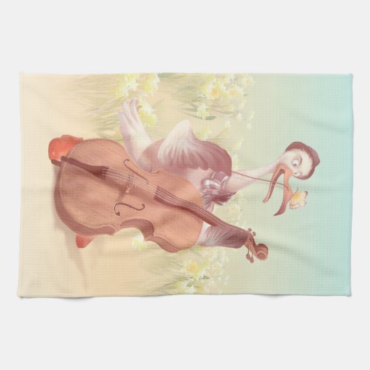 Die große Künstlerin im Frühling Geschirrtuch (Horizontal)