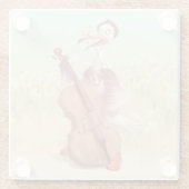 Die große Künstlerin im Frühling Glasuntersetzer (Rückseite)