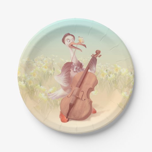 Die große Künstlerin im Frühling Pappteller (Vorderseite)
