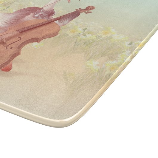 Die große Künstlerin im Frühling Schneidebrett (Ecke)