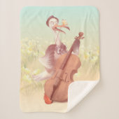 Die große Künstlerin im Frühling Sherpadecke (Vorderseite)