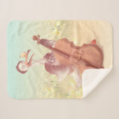 Die große Künstlerin im Frühling Sherpadecke (Vorderseite (Horizontal))