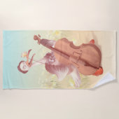 Die große Künstlerin im Frühling Strandtuch (Vorderseite)