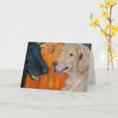 Die große Kürbisgrusskarte Karte (Gelbe Blume)