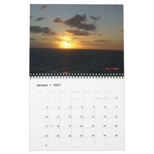 DIE GROSSE KURSE VERANSTALTUNG 2007! KALENDER (Jan 2027)