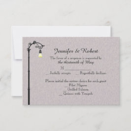 Die große, leicht zu verheiratende Reaktionskarte RSVP Karte