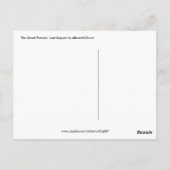 Die große Leidenschaft - Letzte Abendkarte Postkarte (Rückseite)