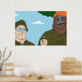 Die große Lez-Show Sassy The Sasquatch Poster (Küche)