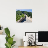 Die große Mauer der China in Peking, China Poster (Heimbüro)