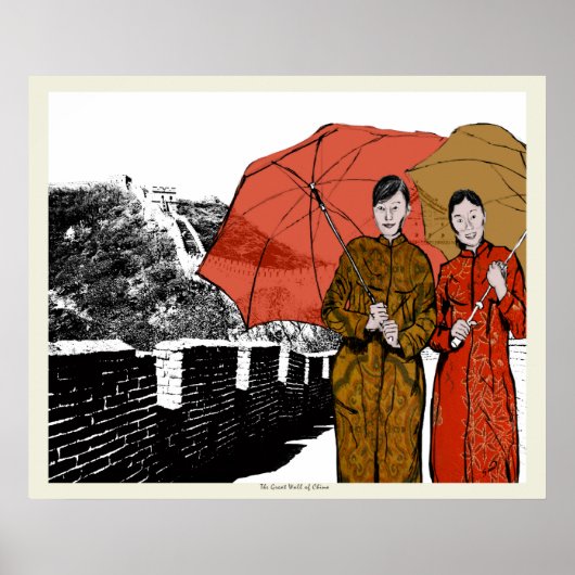 Die große Mauer der China Poster (Vorne)