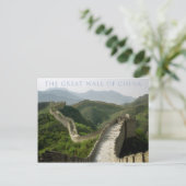 die große Mauer der China Postkarte (Stehend Vorderseite)