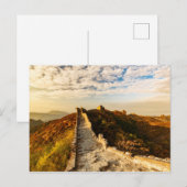 Die große Mauer der China Postkarte (Vorne/Hinten)