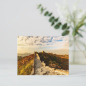 Die große Mauer der China Postkarte (Stehend Vorderseite)