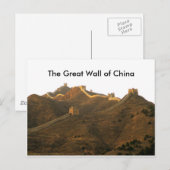 Die große Mauer der China Postkarte (Vorne/Hinten)
