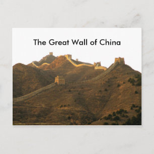 Die große Mauer der China Postkarte