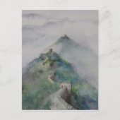 Die große Mauer der China Postkarte (Vorderseite)
