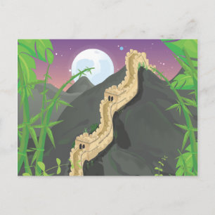 Die große Mauer der China Postkarte