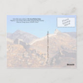 Die große Mauer der China Postkarte (Rückseite)