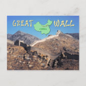 Die große Mauer der China Postkarte (Vorderseite)