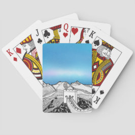 Die große Mauer der China Spielkarten