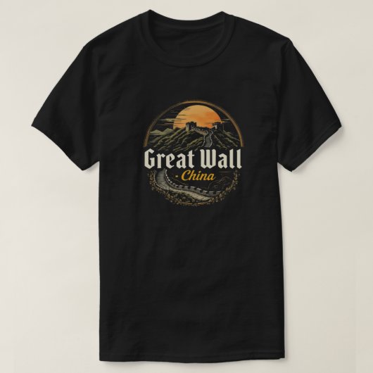 Die große Mauer der China T-Shirt (Design vorne)