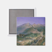 Die Große Mauer der China von 1886 (w/c) Magnet (Vorderseite/Rückseite)