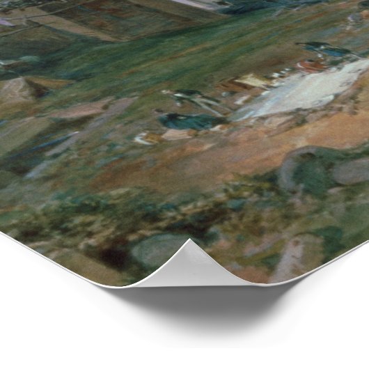 Die Große Mauer der China von 1886 (w/c) Poster (Ecke)