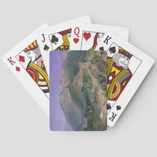 Die Große Mauer der China von 1886 (w/c) Spielkarten (Rückseite)