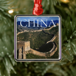Die große Mauer   Jinshanling, China Ornament Aus Metall