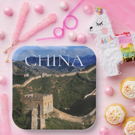 Die große Mauer | Jinshanling, China Pappteller (Party)