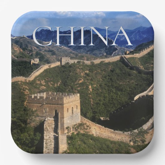 Die große Mauer | Jinshanling, China Pappteller (Vorderseite)