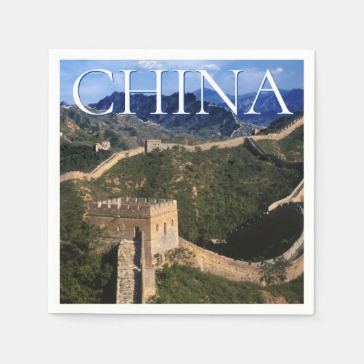Die große Mauer | Jinshanling, China Serviette (Vorderseite)