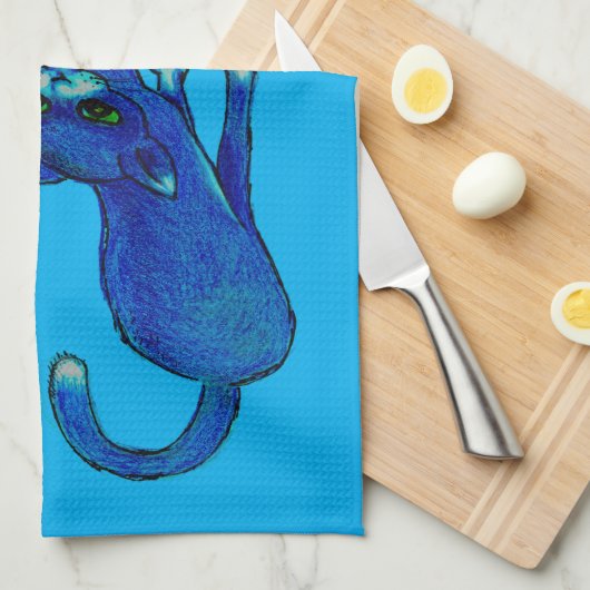 Die große Miau! Geschirrtuch (Viertel Falte)