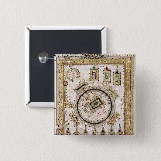 Die große Moschee des Mekkas Button (Vorne & Hinten)