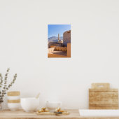 Die Große Moschee und Minarett in Nizwa - Oman Poster (Küche)