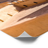 Die Große Moschee und Minarett in Nizwa - Oman Poster (Ecke)