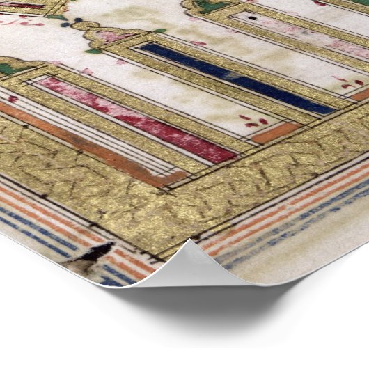 Die große Moschee von Mekka Poster (Ecke)